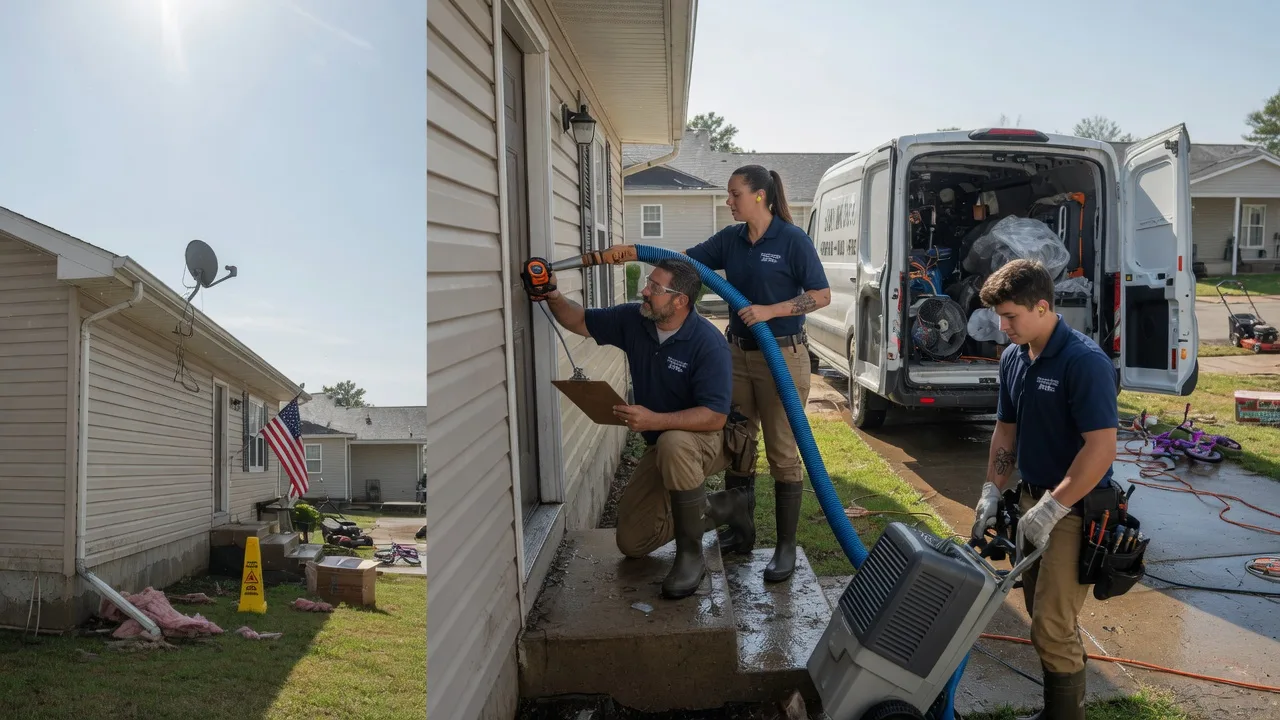 Ceiling Water Damage Restoration in Neenah, WI near me